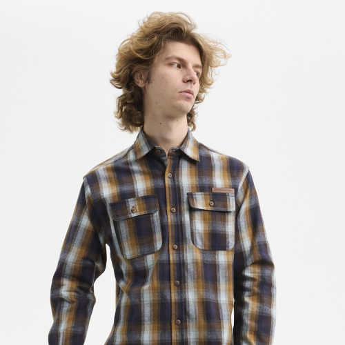 Shirt CORE Blue Brown Check