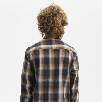 Shirt CORE Blue Brown Check 2