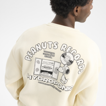 Sudadera sin Capucha PEANUTS RECORDS Off White