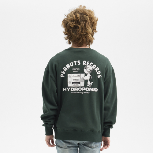 Crewneck PEANUTS RECORDS Deep Teal