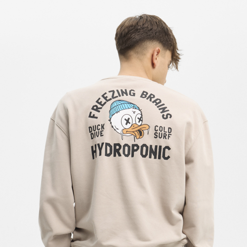 Sudadera sin Capucha DUCK Taupe