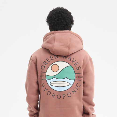 Sudadera con Capucha GREEN WAVES Terracota
