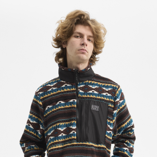 Sudadera Polar RUMBLE Brown Teal Navajo