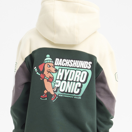 Sudadera con Capucha Infantil HOCKEY Off White / Deep Teal