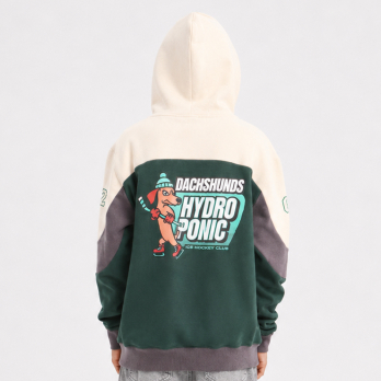 Hoodie Youth HOCKEY Off White / Deep Teal 2