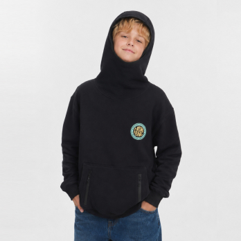 Sudadera con Capucha y Pasamontañas Infantil CIRCLE Black