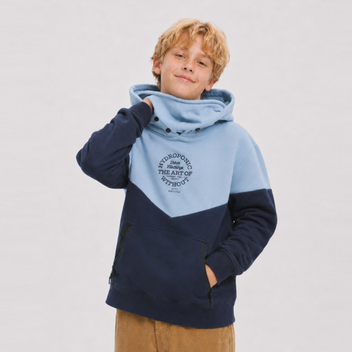 Sudadera con Capucha Infantil DH WIPEOUT Fog Navy