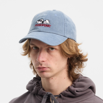 Cap PEANUTS OBSESSED Blue Grey Cord